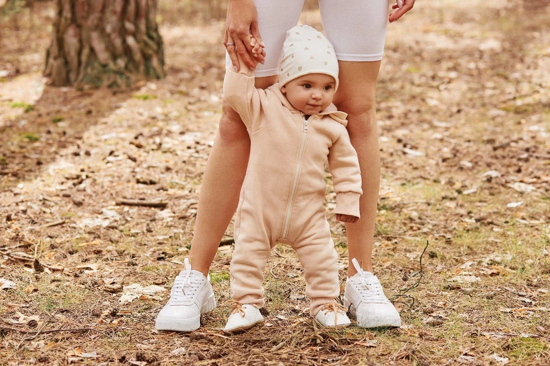 Baby wearing shoes