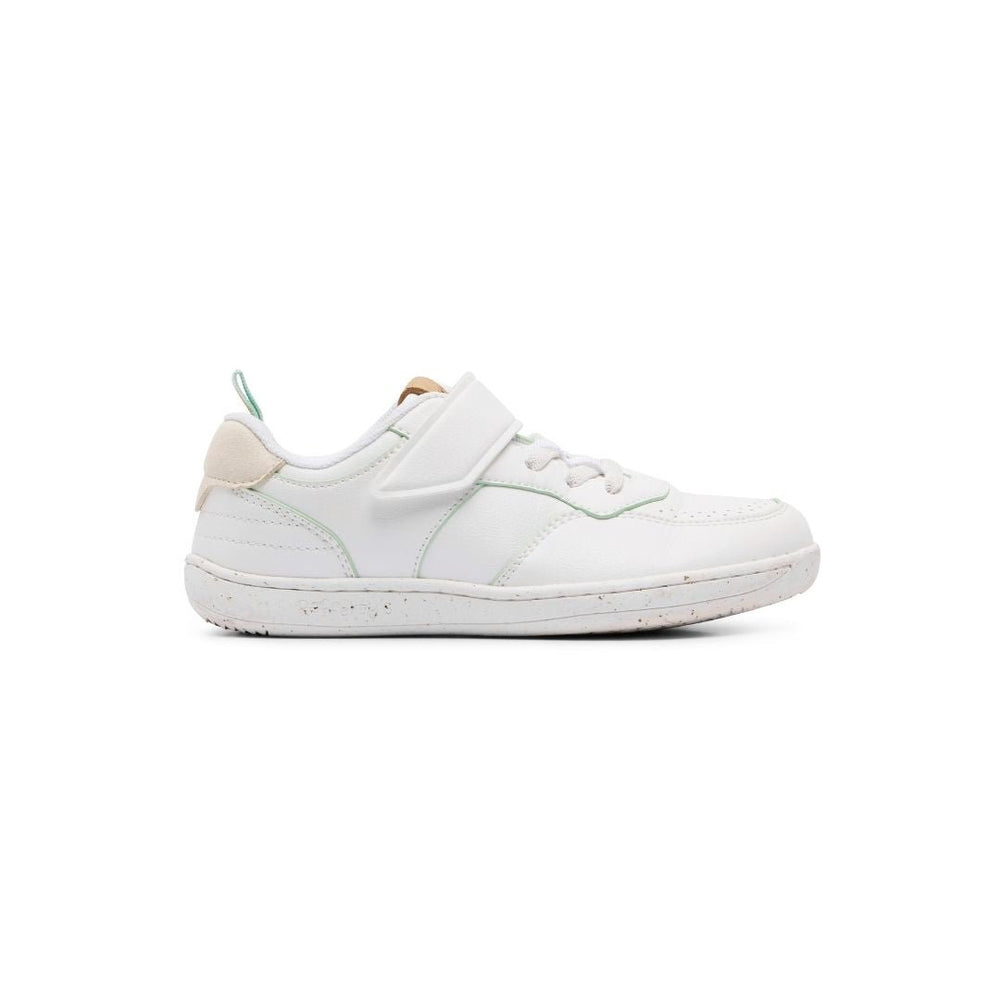 White Kids Barefoot Shoes - Velcro Kids Sneakers
